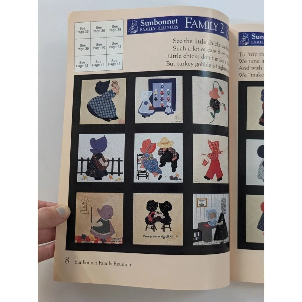 Sunbonnet Family Reunion Album 1 (1989) 125 Designs House of White Birches Quilt